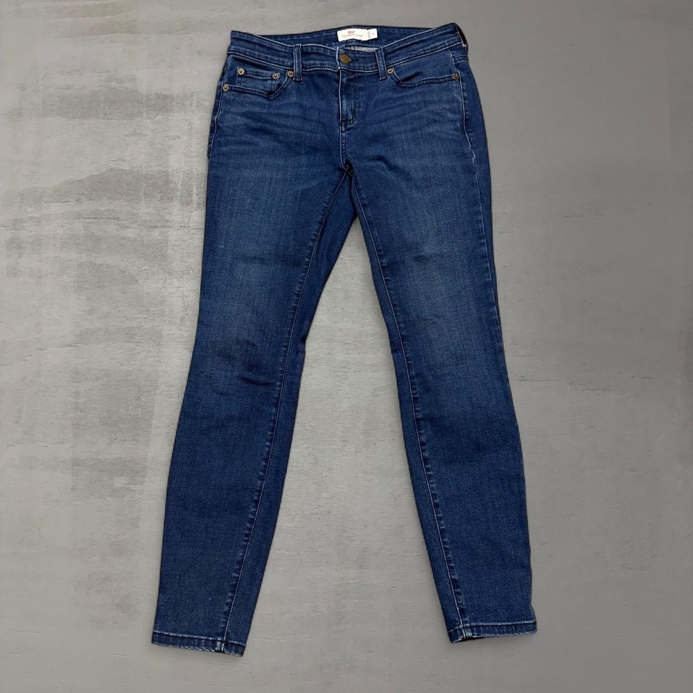 Vineyard Vines Skinny Jeans‎ Dark Wash Denim Slim Fit Stretch Women's Size 4